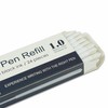 U-RIGHT 24 Pcs Ballpoint Pen Refills 1.0 mm Point Black