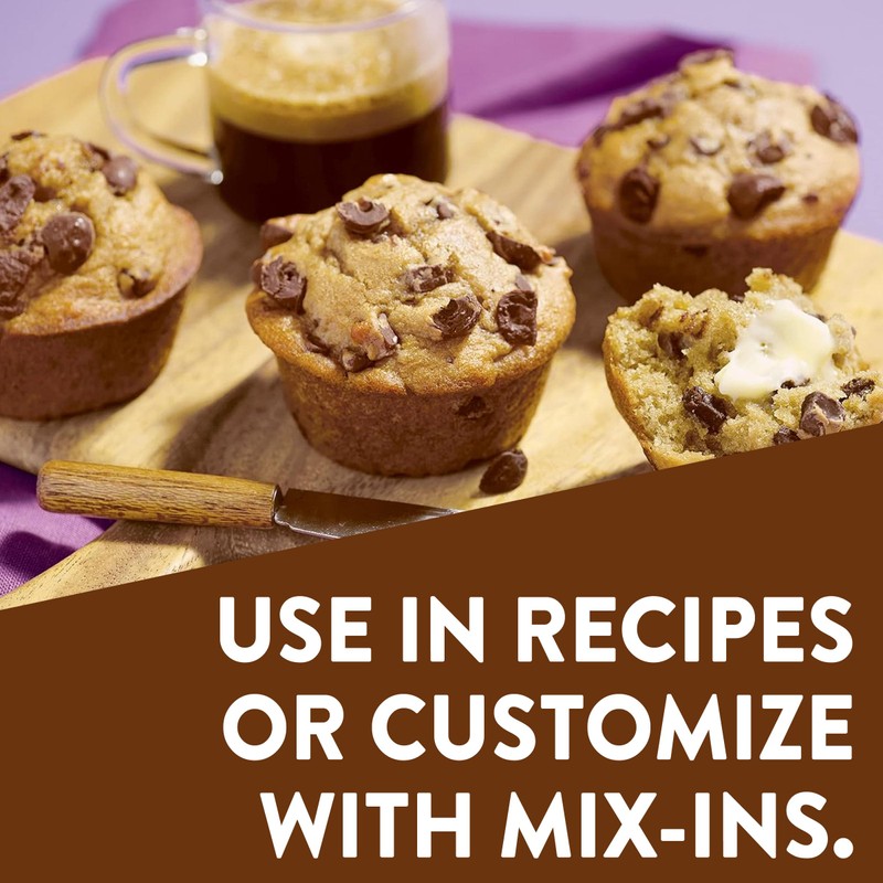 Krusteaz Chocolate Chunk Muffin Mix, With Real Chocolate, No Artificial