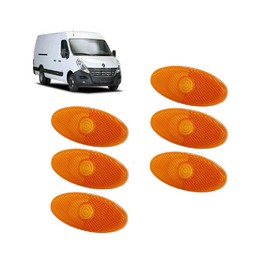 6X Side Marker Lamp Light Amber FOR RENAULT MASTER MK3, VAUXHALL MOVANO B, NISSAN NV400 (2010 Onwards) 261B00001R 2618000Q0A 4419475
