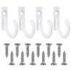 Zhehao 100 Pieces Key Hooks Jewelry Small Hook Key Hanging