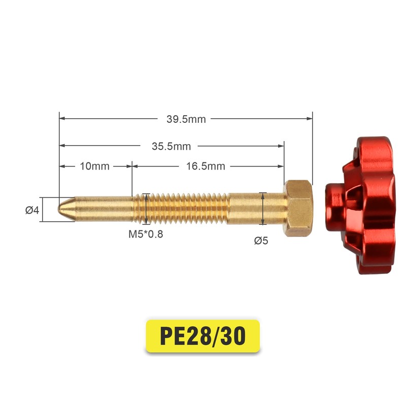 NIBBI Carburetor Idle Screw,Carb Rebuild Kit,Idle Speed Accessories Replacement for