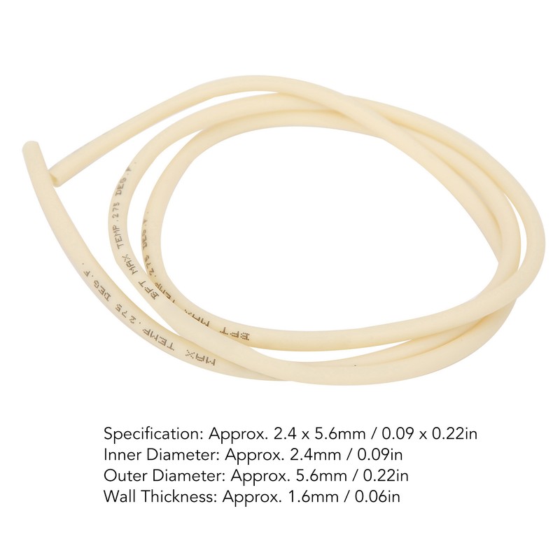 Peristaltic Pump Tube 2.4x5.6mm 1m Length ‑60~275℉ Silicone Pump Tube