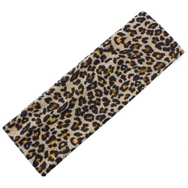 Mytoptrendz® Elasticated Fabric Bandeaux Kylie Headband Vintage Retro Hairband Headwrap for Girls and Women (Animal Leopard Print- BEIGE)