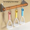 1Pc Random Color Manual Silicone Potato Masher, Cooking Utensils Masher,