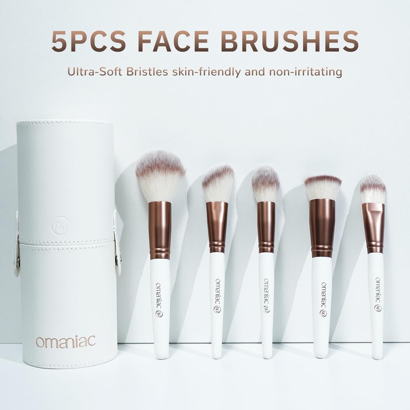 OMANIAC 20Pcs Makeup Brushes,Multi-functional Makeup Brush Set for Foundation,Powder,Eyeshadow,Concealer Cream,Blush