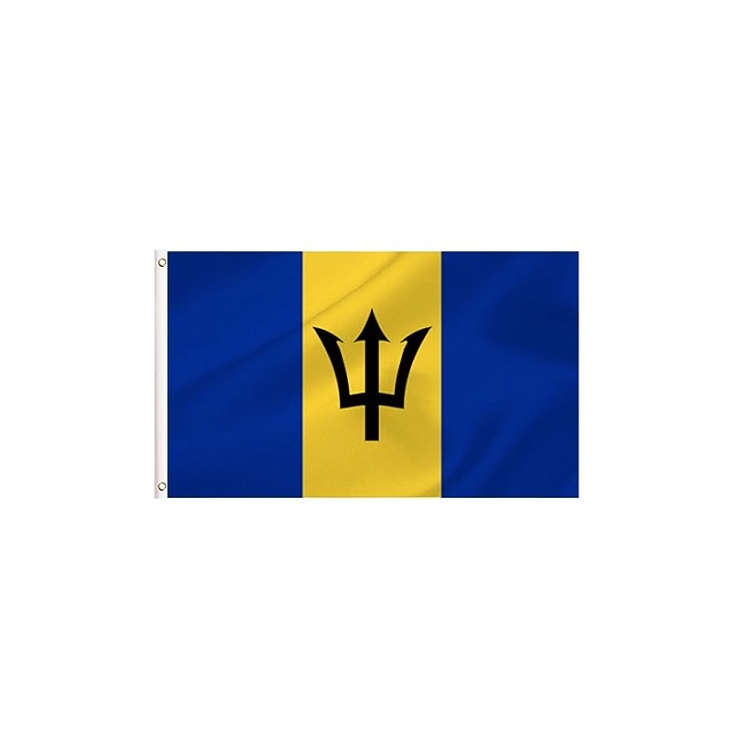 LARGE Barbadian Flag, 3x5Ft Barbados Flags Banner For Indoor Outdoor