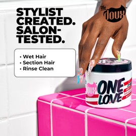 The Doux ONE LOVE Co-Wash for Curly Hair – Leave In Conditioner for Dry Damaged Hair – Deep Conditioner & Hair Detangler with Jojoba & Grapeseed – Anti Frizz Hair Care for All Curl Types