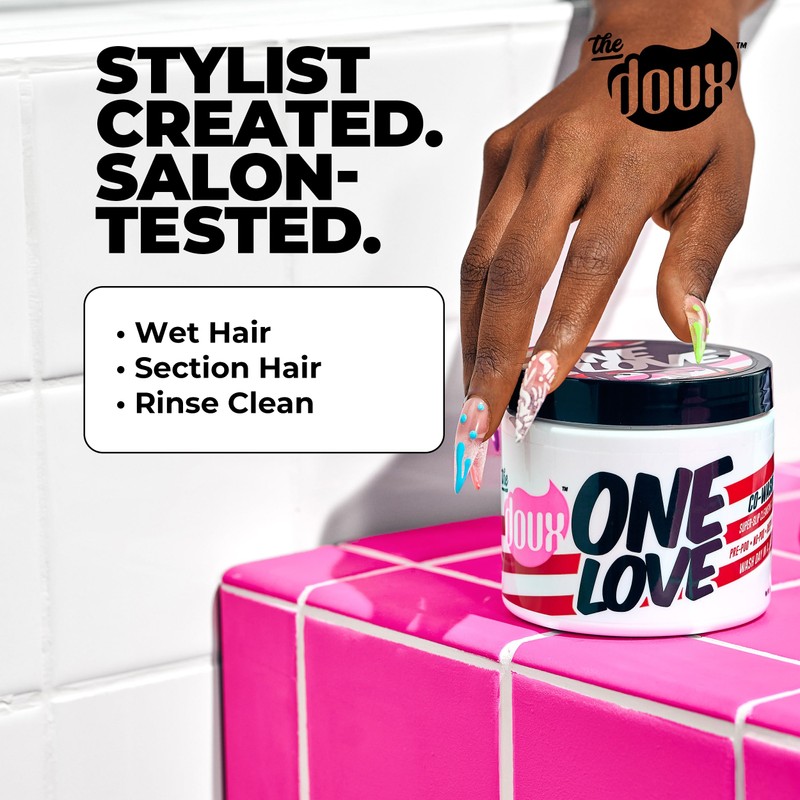 The Doux ONE LOVE Co-Wash for Curly Hair – Leave