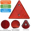 4pcs Triangle Reflector, Triangle Rear Reflector, Red Pendant Reflector Triangles,