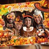 SINGOMON 30PCS Thanksgiving Photo Booth Props Kit Pumpkin Turkey Maple