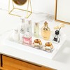 MUKEEN Glossy White Sturdy Acrylic Serving Tray with Handles 10x15x2H