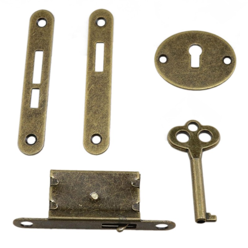 yukata Bronze Antique Box Locks Piano Lock Desk Locks for
