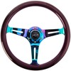 NRG Innovations ST-015MC-PP Classic Wood Grain Wheel (350mm 3 Neochrome