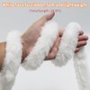 Christmas Faux Fur Ribbon Trim, Artificial Furry Stripe Holiday Garland