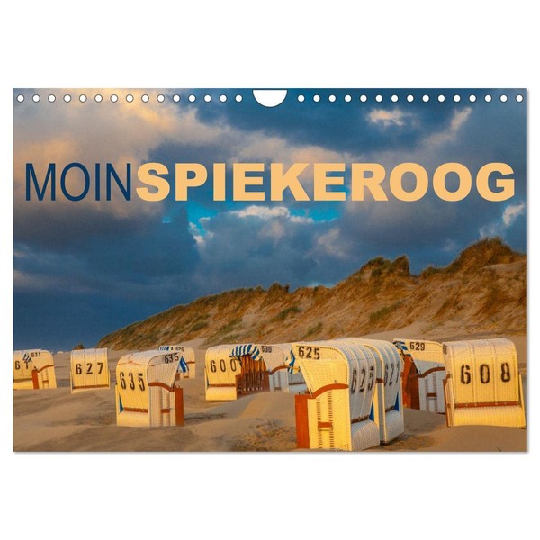 Moin Spiekeroog Wall Calendar 2026 DIN A4 Landscape CALVENDO Monthly