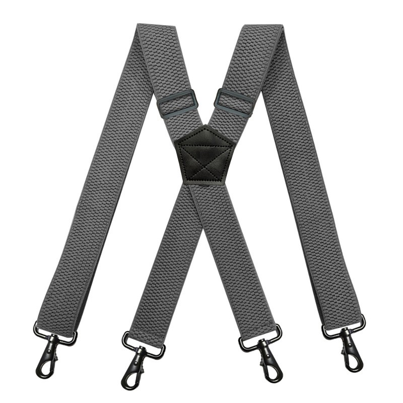 Heavy Duty Suspenders for Men Work Biker Outdoor 3.8cm Wide
