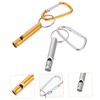 Kisangel Survival Whistle Carabiner Keychain Double Frequency for Emergency Situations