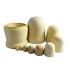 Boerni Set of 10 DIY Unpainted Nesting Dolls Toddler Paint