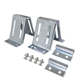 Adjustable Top Roller Bracket for Residential Doors, Galvanized Fixture Bracket (2 Pack)