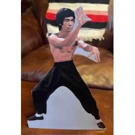 Bruce Lee Martial Arts & Movie Figure Tabletop Display Standee 10 1/2" Tall