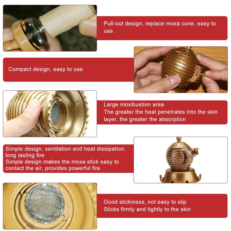 Home Electric Warm Moxibustion Therapy Portable Moxa Box Moxa Stick