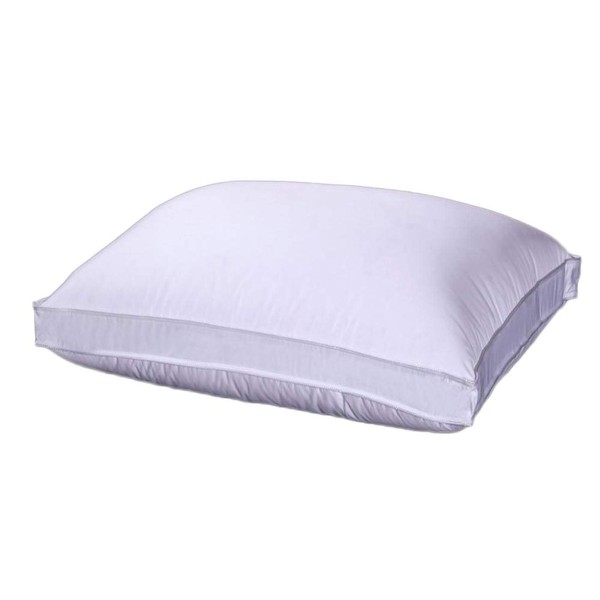 sheetsnthings Medium-Firm Neck Support, Cotton Shell Duck Down Fill, Standard Size Adjustable Bed Pillow, Single