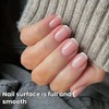 24Pcs French False Nails Short,Nail Tips Short Ellipses,Fake Nail Short,Press