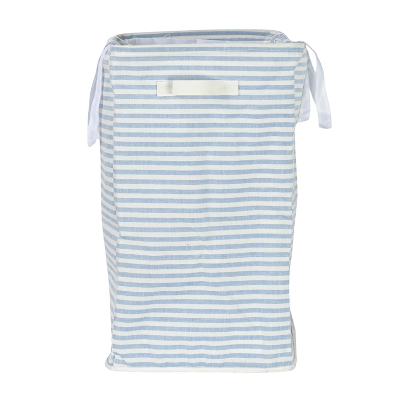 Household Essentials Rectangular Double Sorter with Handles, Blue and White