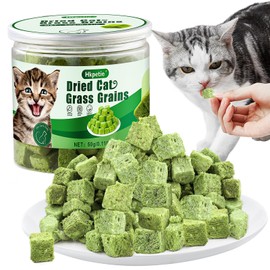50g Cat Grass Teething Treat, Delicious Cat Grass Teething Snack Edible Cat Chew Toy for Teeth Cleaning and Hairball Removal in Cat