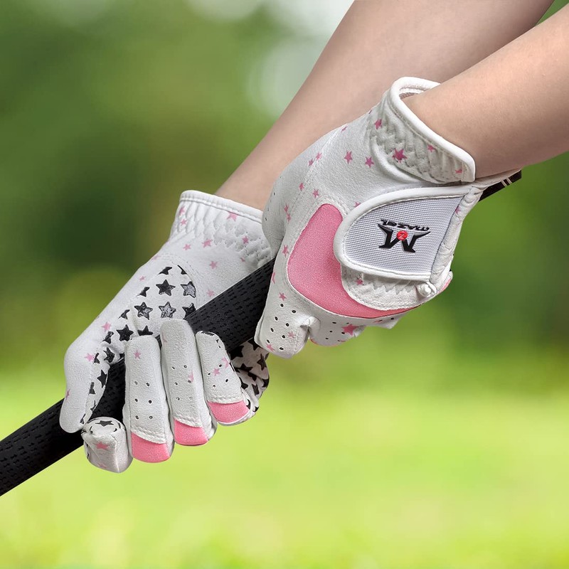 MAZEL Golf Gloves for Kids Junior Kids Ambidextrous Golf Gloves