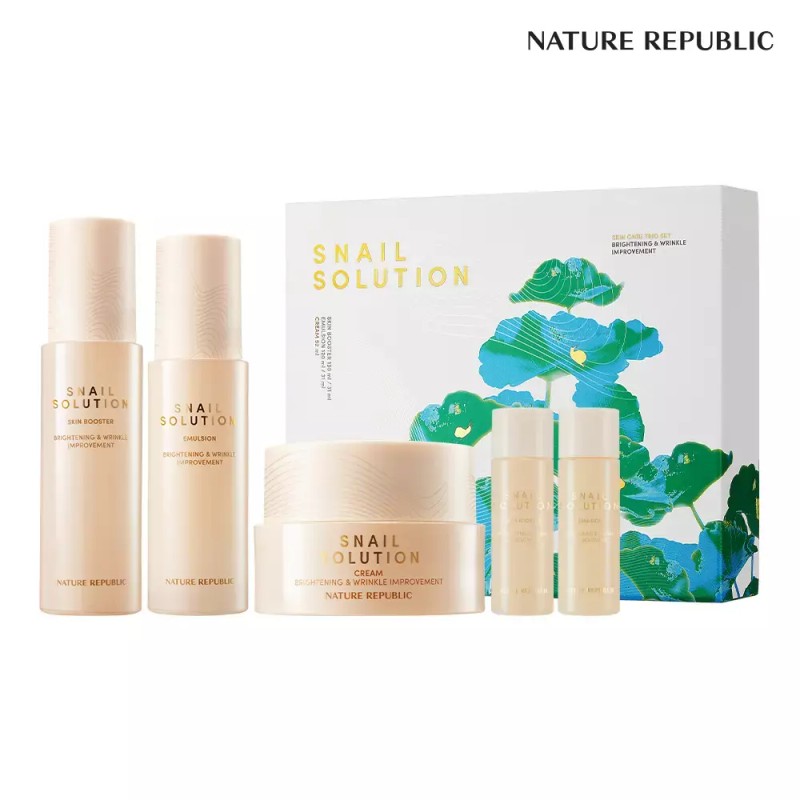 Nature Republic [네이처리퍼블릭] 스네일 솔루션 스킨케어 3종 세트 Nature Republic