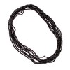 A&M GEMS & JEWELS Natural Black Spinal Gemstone, Minimlaist Beaded Jewelry, 2 mm Faceted Round Beads 100 Inches Necklace, Multi Layer Design Beaded Necklace, Unisex Jewelry
