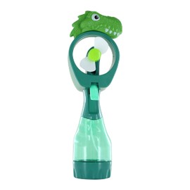 Delightmoon Dinosaur Water Mist Spray Bottle Fan Portable Handheld Mister - Battery Operated (Green)