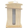Green Hygiene Kitchen Party, Folding Towel Dispenser, Wooden Table Dispenser,