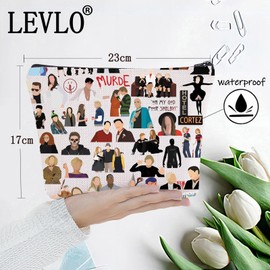 LEVLO American Story Makeup Bag Horror Story Fans Gift Horror TV Show Character Zipper Pouch Bag Horror Story Series Merch, Murde Bag