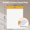 SUNEE Sticky Easel Pads, 25x30 Inches, 30 Sheets/Pad, 2 Pack