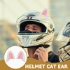 HOMSFOU Motorcycle Helmet Cat Ear Accessories 3 Pairs Self-Adhesive Kitten