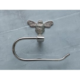 Brass bee Toilet Roll holder- Solid brass bathroom toilet tissue holder - Wall mounted toilet roll holder by Brass bee