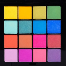 Palladio Ultimate Pro Paleta de Sombras - 16 Tonos Intensos, Mate, Brillo y Satinado, Larga Duración - Ideal para Looks Profesionales (Color Crush)