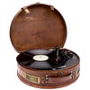 ClearClick Vintage Suitcase Turntable with Bluetooth & USB - Classic