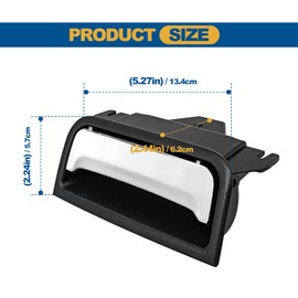 Icyhaws Center Console Latch, Silver Plate Armrest Lid Lock Compatible with Chevy Silverado Suburban Tahoe 2014-2020, Replace# 22861304 22792217 Center Console Cover Lock