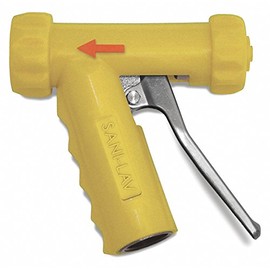 SANI-LAV 4-39/64"L Aluminum Spray Nozzle, Yellow