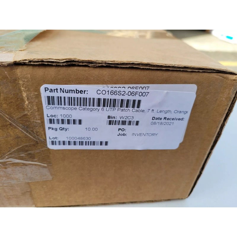 Commscope Systimax Copper Cat 6 Commercial Patch Cord CO166S2-06f007 7FT