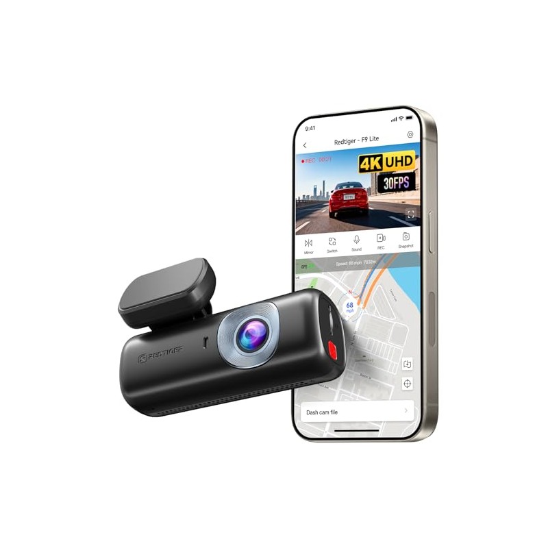 REDTIGER F9 Lite-N 4K Dash CAM Frontal, ADAS, cámara de
