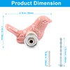HARSKIYER Bird Shape Ceramic Knobs, 2 Pack Pink Cute Cabinet