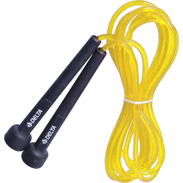 Delta Uzunluğu Ayarlanabilir Deluxe Atlama İpi,Sarı