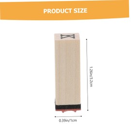 jojofuny 1 Set Wooden Letter Number Stamps Set DIY Seal Kit with Ink Pad for Scrapbooking Crafting and Journaling Versatile Stamps for More