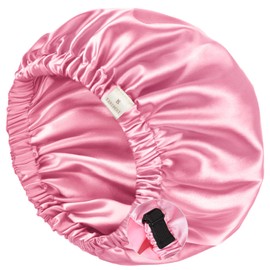 YANIBEST Satin Bonnet Silk Bonnet Sleep Cap for Women Extra Large Reversible Adjustable Satin Cap Sleeping Curly Natural Hair Red02