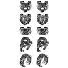 Aroncent 1 Pair of Non-Piercing Ear Clips Earrings Set Stainless