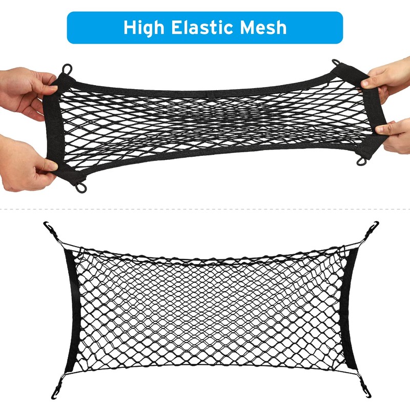 DOCAS Pack of 2 Car Boot Luggage Net, 45 x